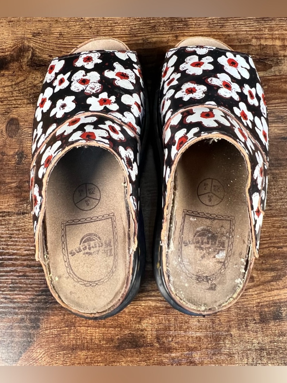 Dr Martens Y2K Vintage Floral Slides Flawed Women's US 7 Made in England - Picture 6 of 14